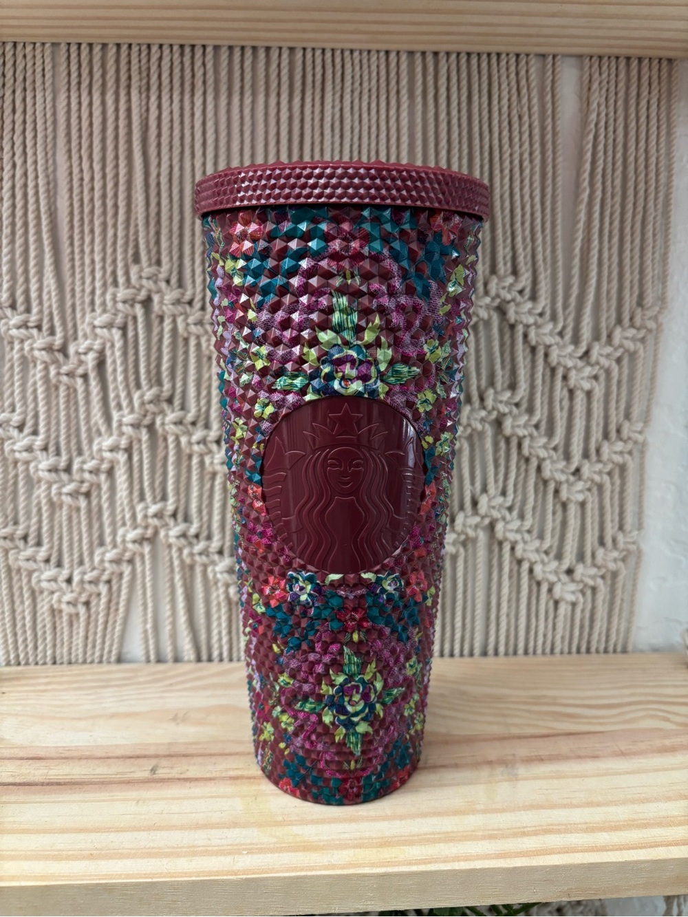 Starbucks 2025 Fall Floral Studded Cold Cup